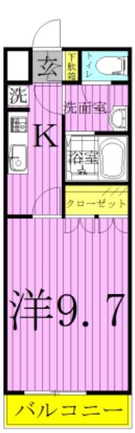ヴァンベールヤマモト 208号室 間取り
