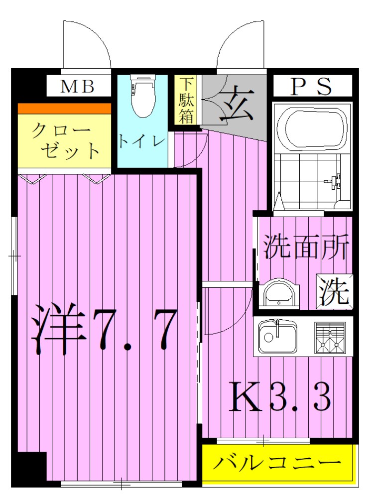 サンパレスＭ 間取り図
