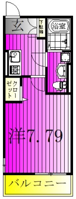 ヒルズ松戸 3C号室 間取り
