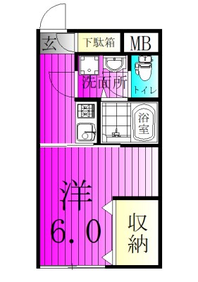マイビレッジ 102号室 間取り