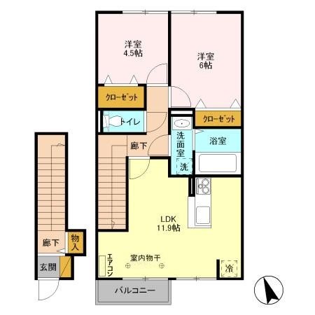 クライノモー１ 202号室 間取り
