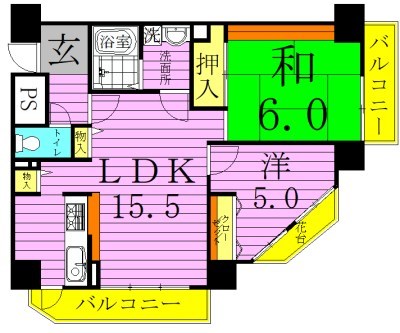 フレール堀切１ 間取り図