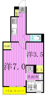 オルム・アルページュ 106号室 間取り