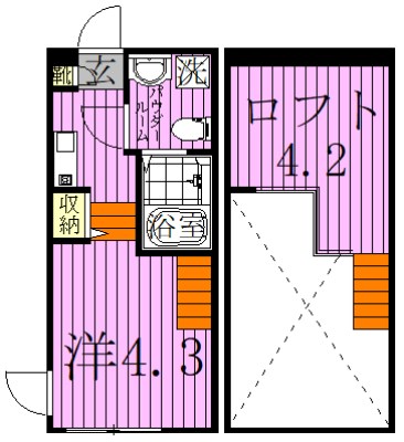 ハーモニーテラス梅田6  間取り図