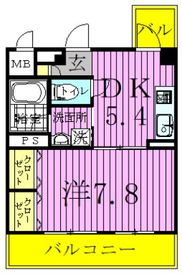 シャトレエレガン 間取り図
