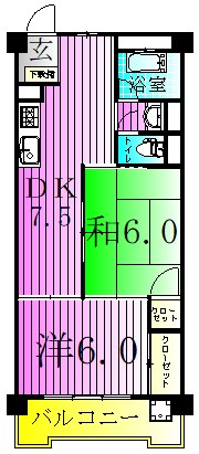 関屋ステーションハイツ 間取り図