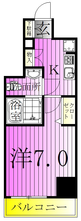 ユリカロゼＡＺ亀有Ｎｏｒｔｈ　Ｔｏｗｅｒ 間取り図