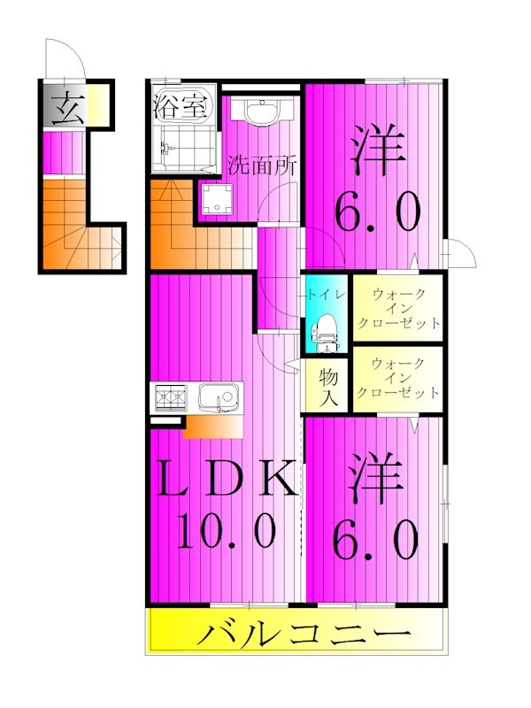 プランドールⅡ 間取り図