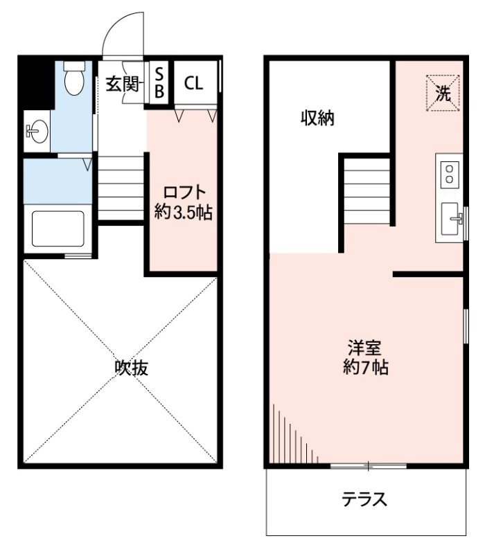 アパートメントKASAIⅡ 104号室 間取り