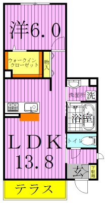メゾン・ド・ＴＪ2 102号室 間取り