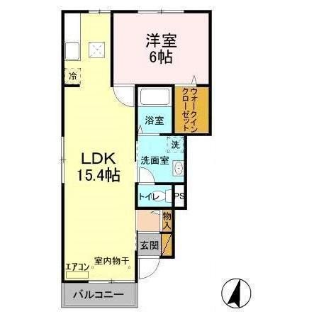 ジュネス 101号室 間取り