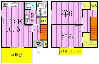 ティモーネ 105号室 間取り