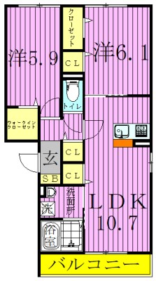 エーデルハイム3 間取り図