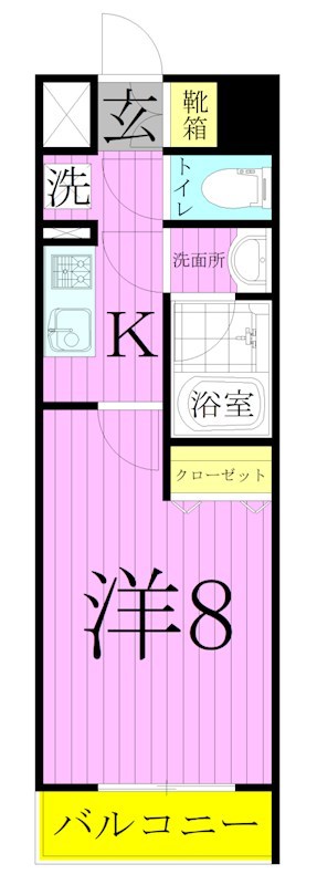 ユリカロゼ西新井 間取り図