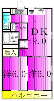 ＳＫビル拾壱番館 105号室 間取り