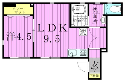 フロール大谷田 間取り図