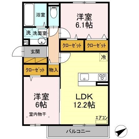 リコリス 301号室 間取り
