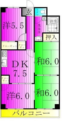 INSURANCE BLDGX.XVI 203号室 間取り