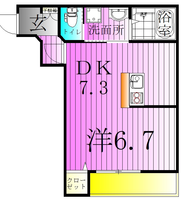 アモーレ伊興 間取り図