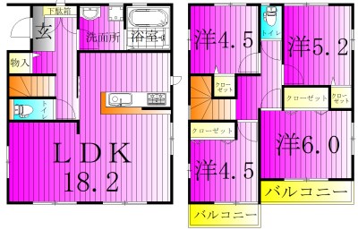 Ｋｏｌｅｔ松戸幸田 間取り