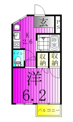 ベルコリーヌ上本郷 206号室 間取り