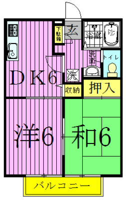 ポトリバＡ 203号室 間取り