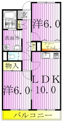 ユニバーサルマンション2 間取り図
