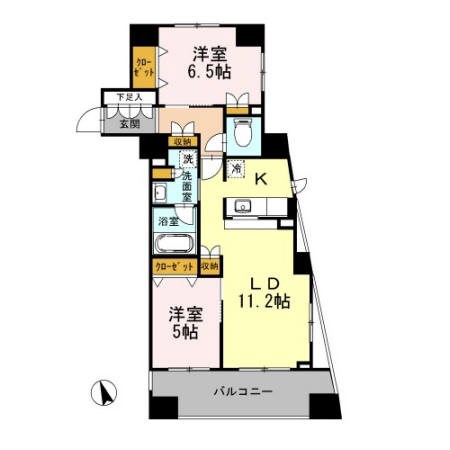 カスタリア荒川 間取り図