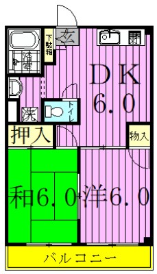 マンション・ナガセ 間取り図
