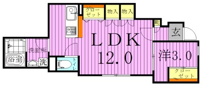 サニーハイツ（関原） 間取り図