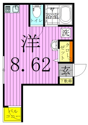 チャルテ梅島 間取り図