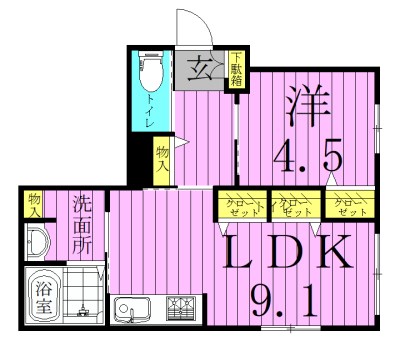 Y s　EAST 間取り図