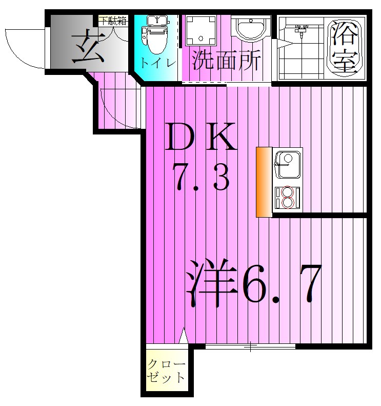 アモーレ伊興 間取り図