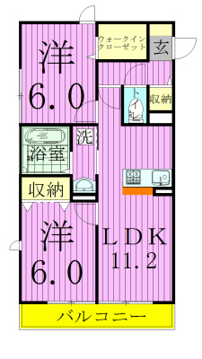 ヴァンヴェール 間取り図