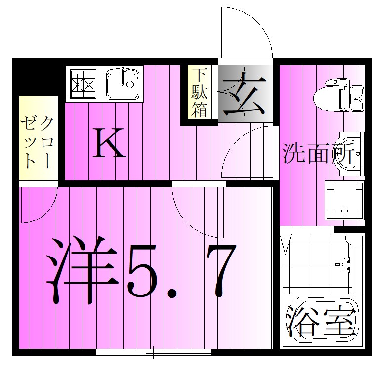 Ambition古千谷本町 間取り図