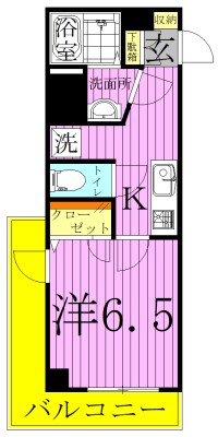 REGALIZ北千住 間取り図