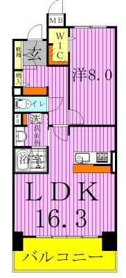 ロイヤルパークスリバーサイド  間取り図