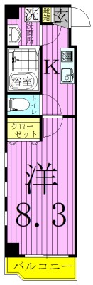 ＰＩＡ　ＨＩＬＬＳ綾瀬 間取り図