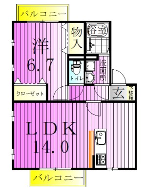 夢路オネスト 間取り図
