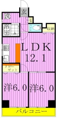 プロフィットリンク竹ノ塚 間取り図