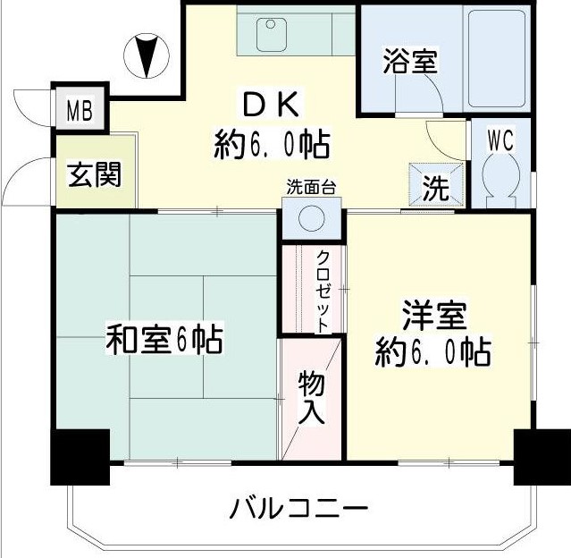 コートアオイ  間取り図