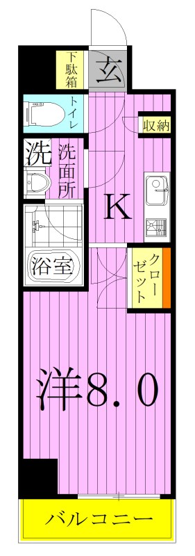 ARTECASA Alivie 綾瀬 間取り図