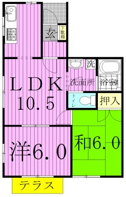 ハウス54　EAST 102号室 間取り