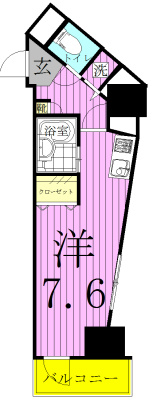 Ｓ・ＢＵＩＬ 301号室 間取り