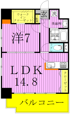 Art Grace Hill～アールグレイス　ヒル～ 1301号室 間取り