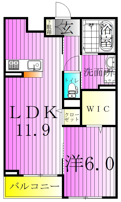 グレイス鹿浜 間取り図