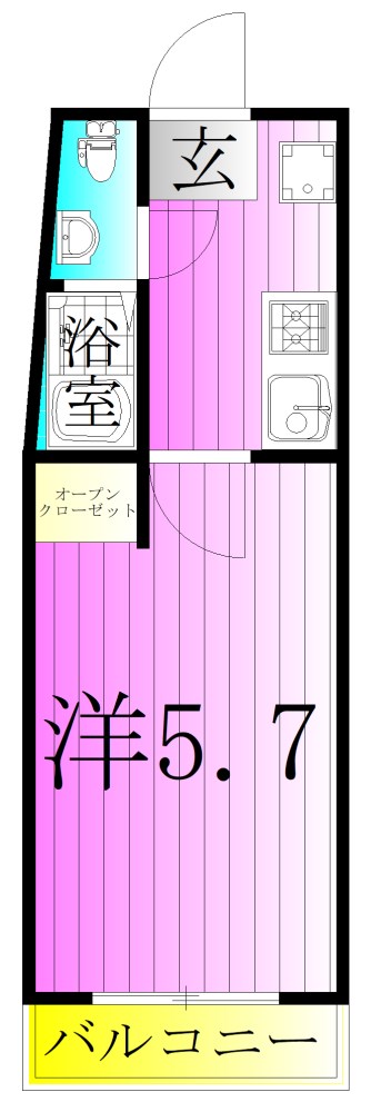 ロイヤル北千住  間取り図