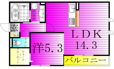 レジデンスおおたかの森 101号室 間取り