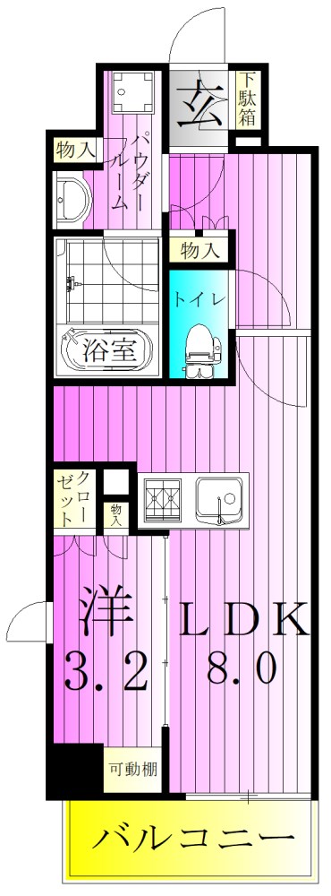 デュオステージ北千住２ 間取り図