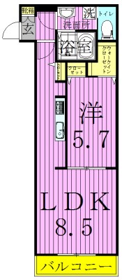 グランビル舎人公園 間取り図